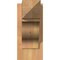 Ekena Millwork Funston Arts & Crafts Smooth Outlooker, Western Red Cedar, 5 1/2"W x 12"D x 12"H OUT06X12X12FST03SWR - alternate 3